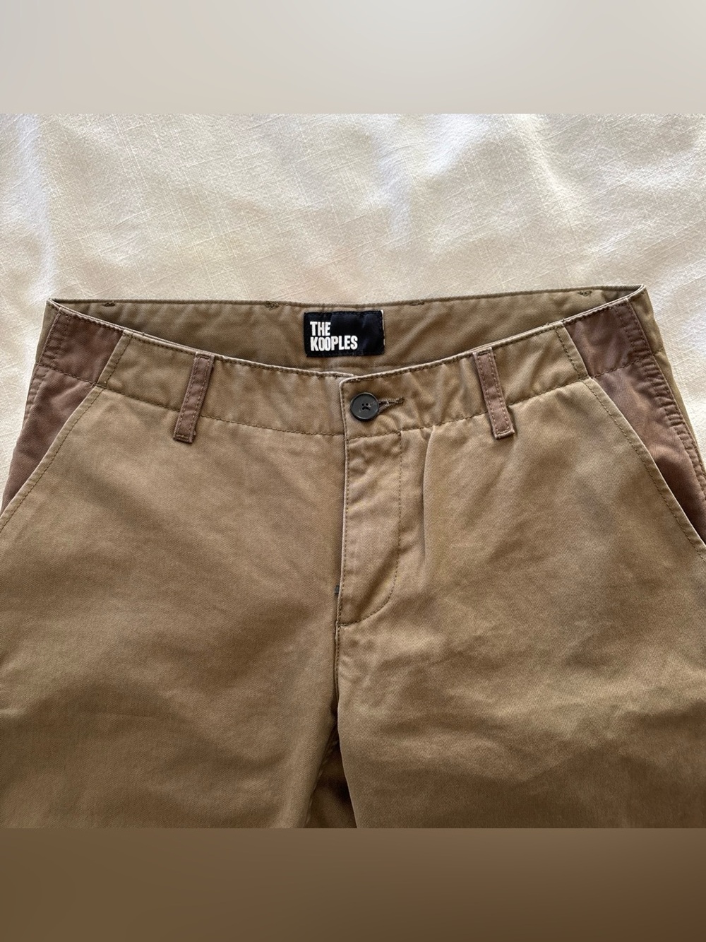 The Kooples Women's Brown Straight Chino Pants